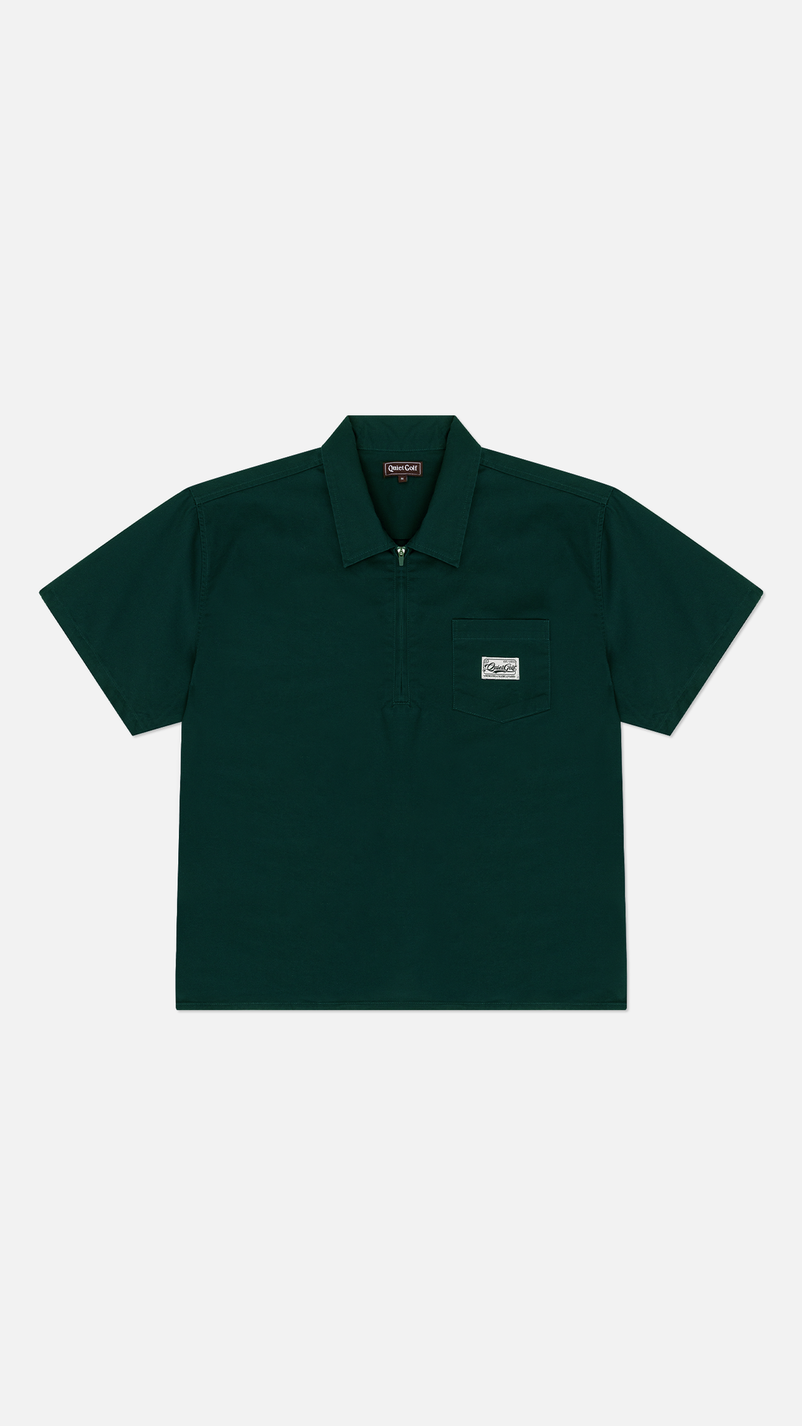 Badge Polo Work Shirt Forest