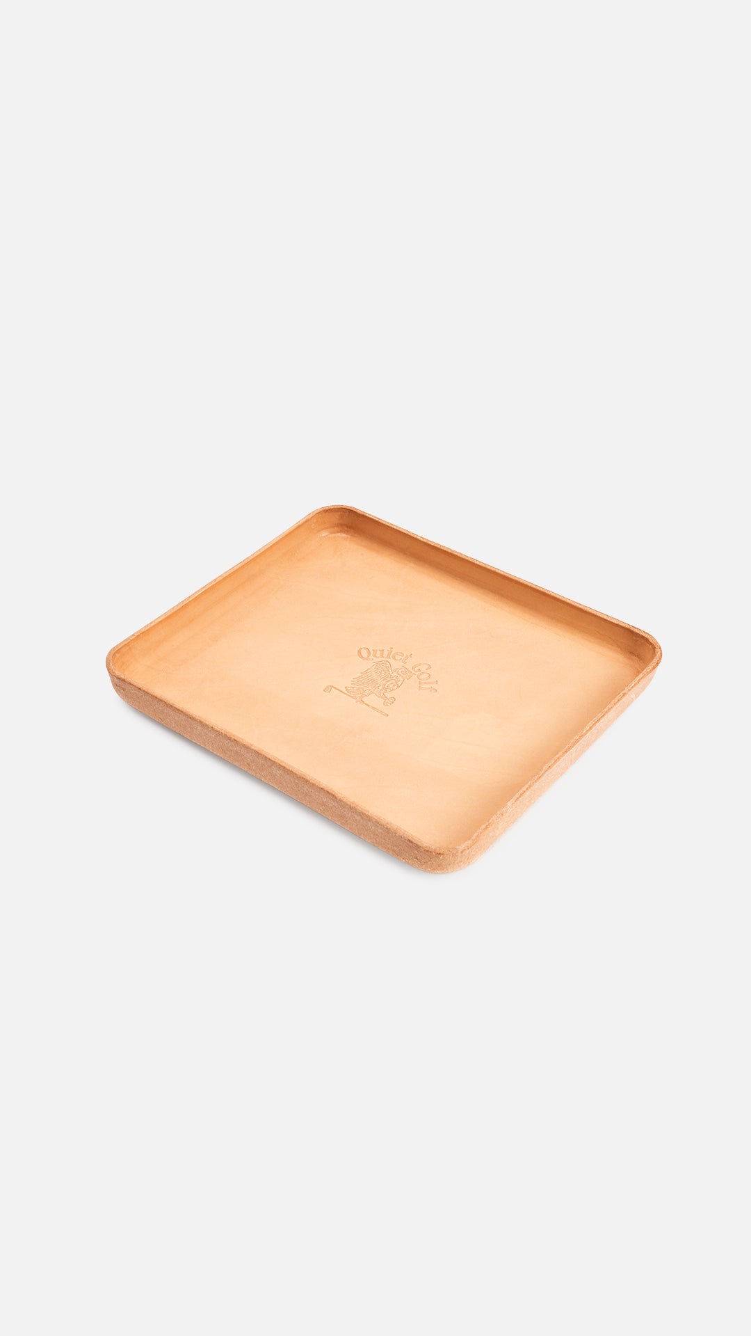 QG Crest Leather Catch All Tray