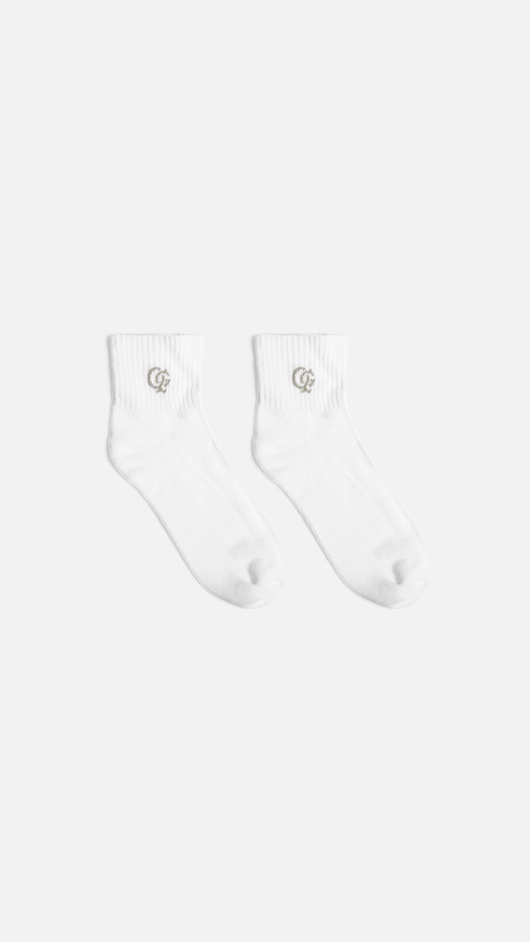 QG Monogram Quarter Socks