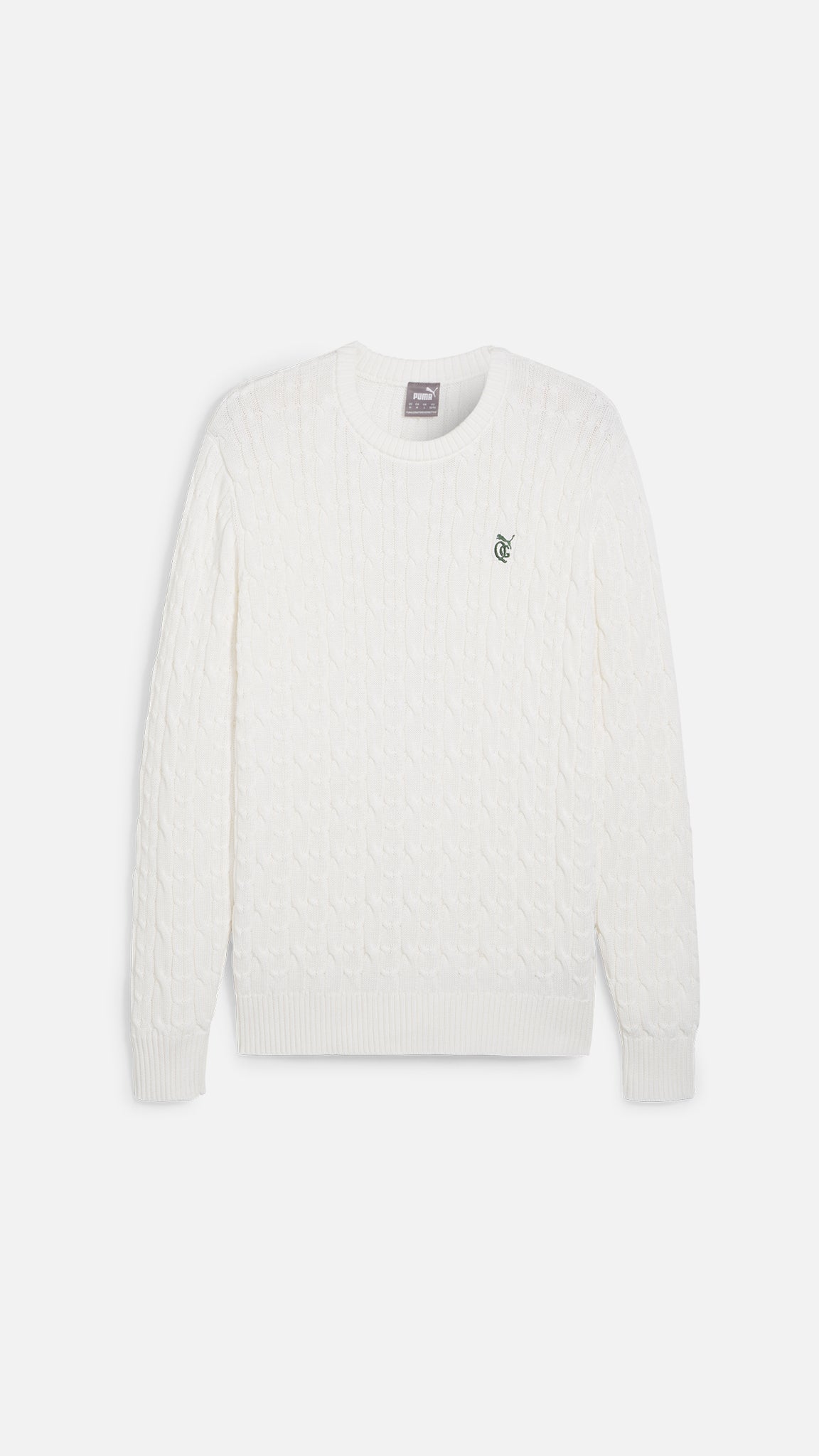 Puma X QGC Cable Knit Sweater Warm White
