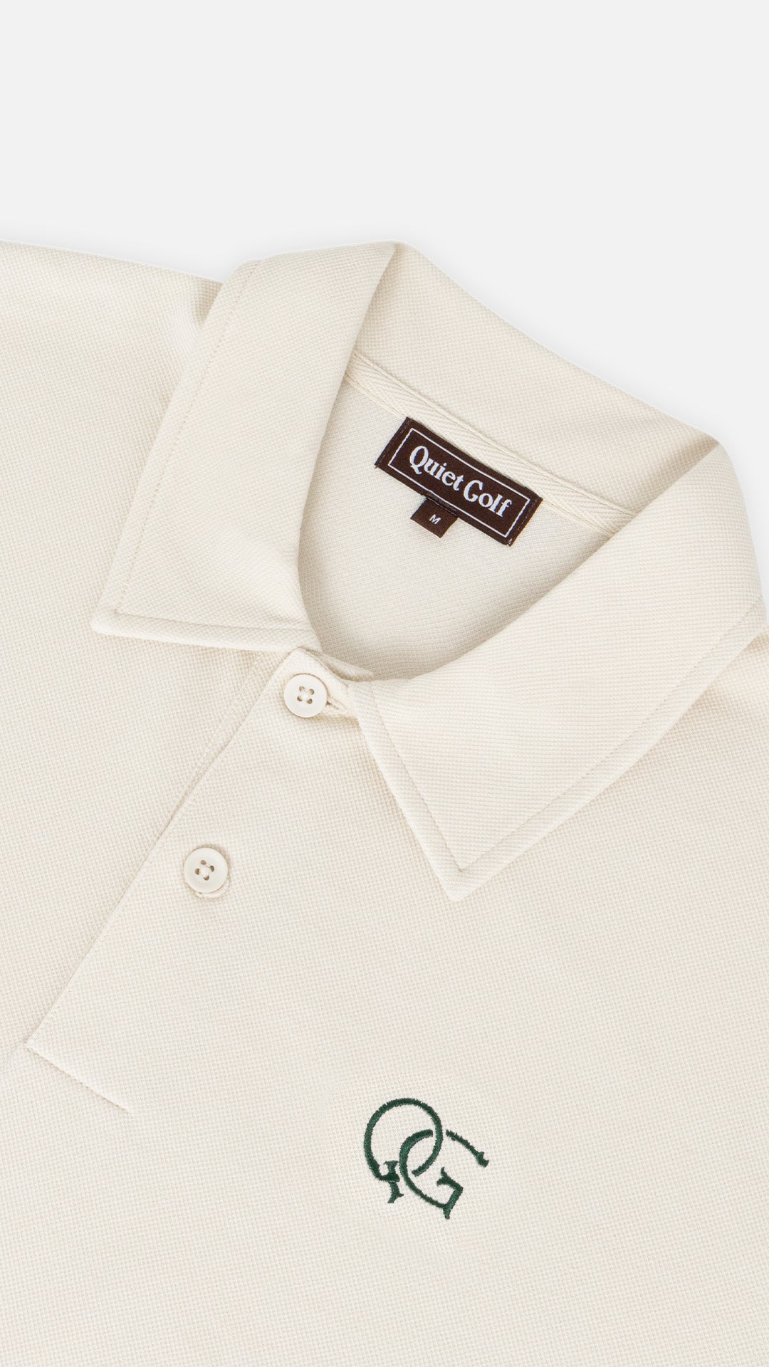 Initial Short Sleeve Polo White