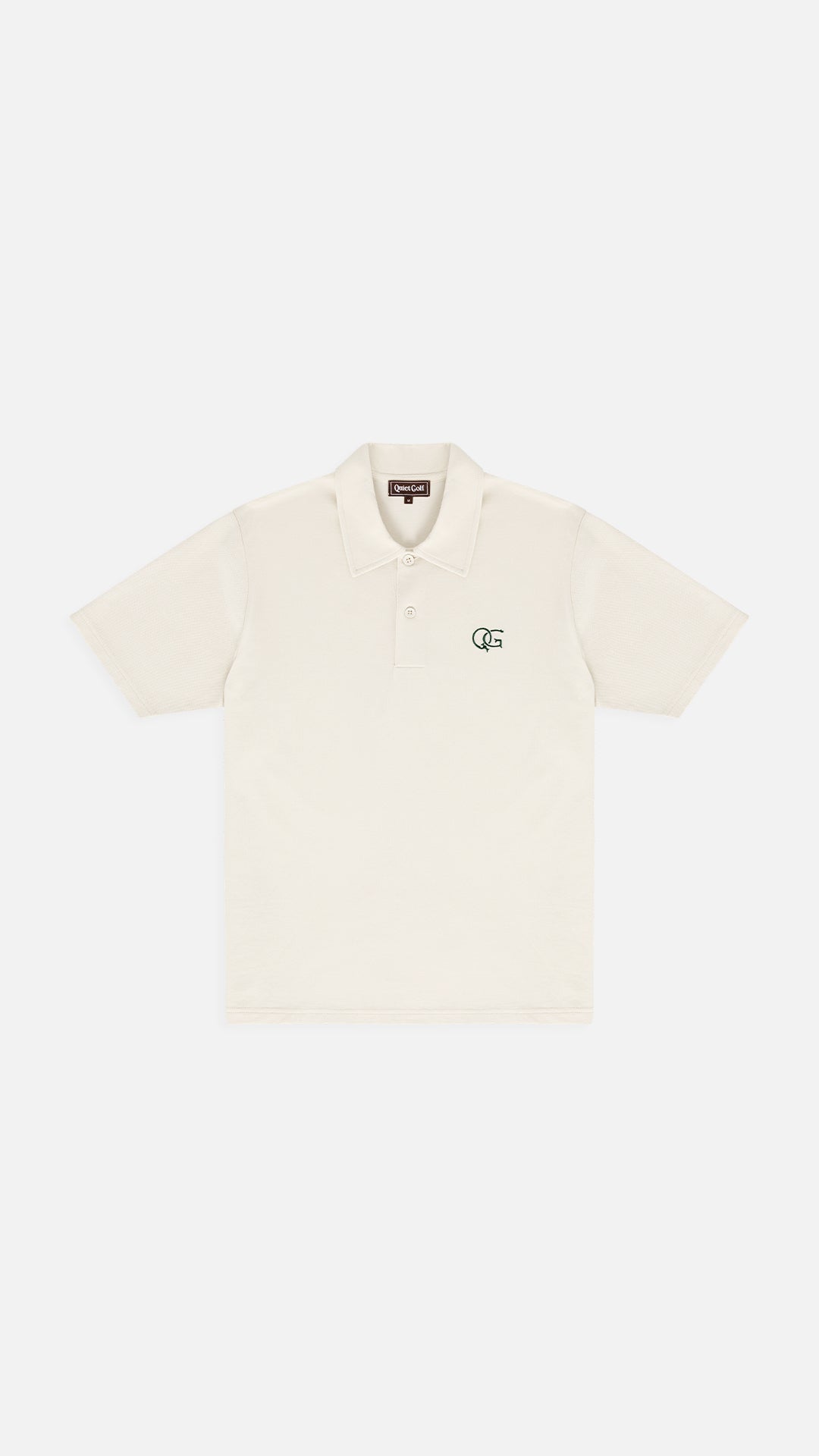 Initial Short Sleeve Polo White