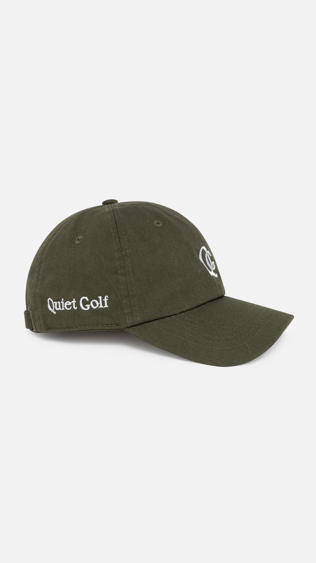 Monogram Dad Hat Olive