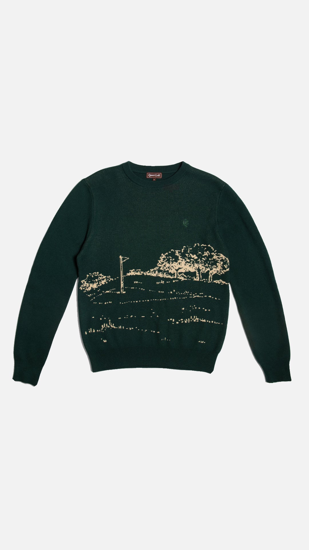 Quiet Greens Knit Sweater Forest