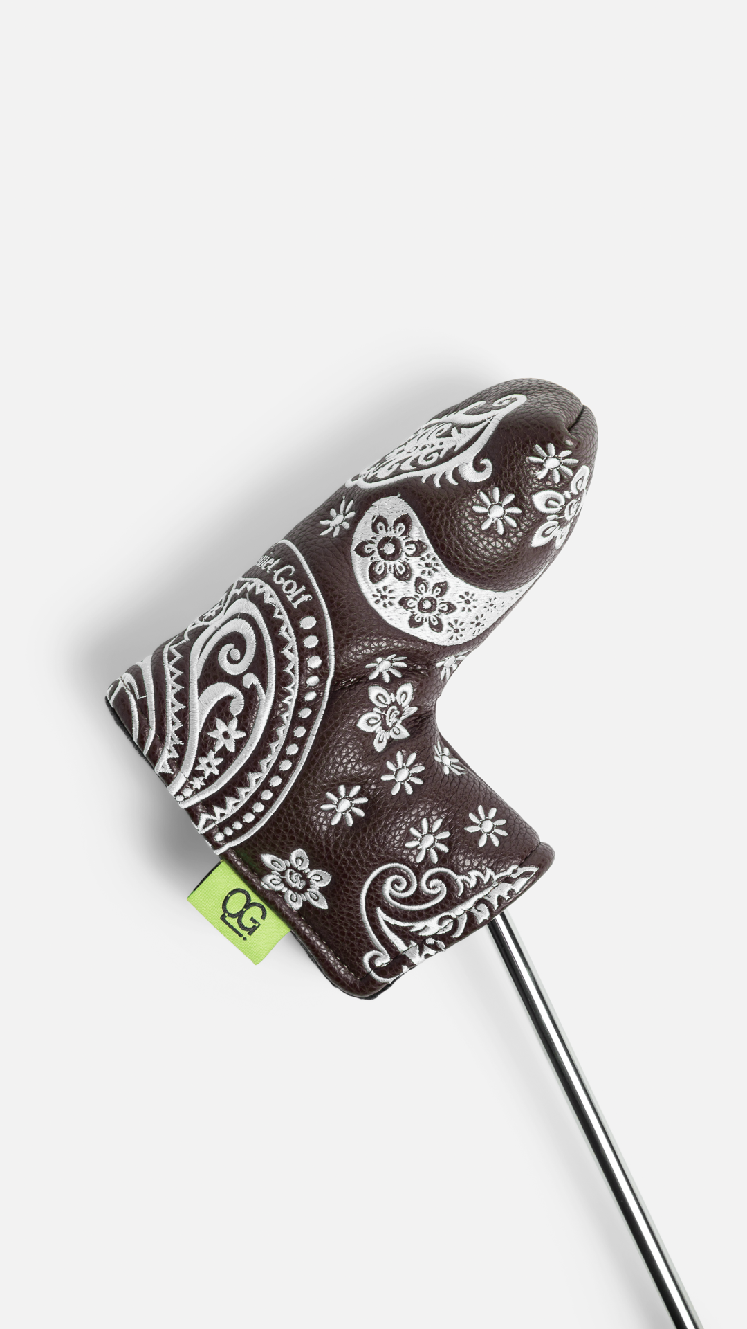 QG Paisley Blade Putter Cover Brown