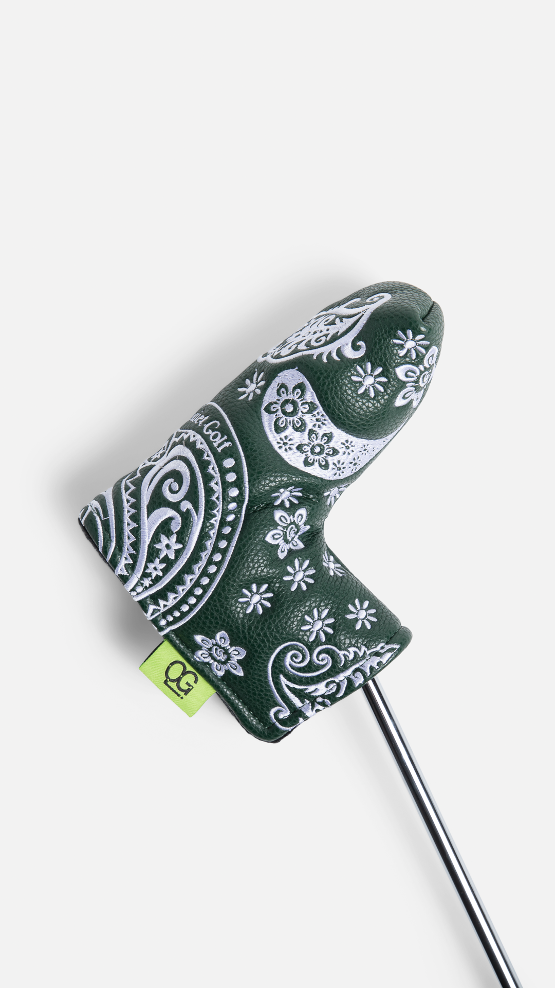 QG Paisley Blade Putter Cover Forest