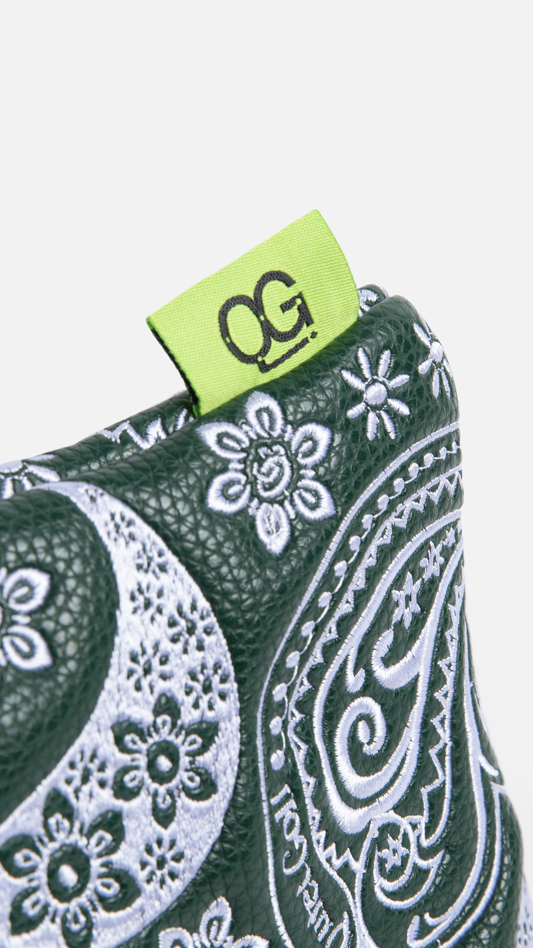 QG Paisley Mallet Putter Cover Forest